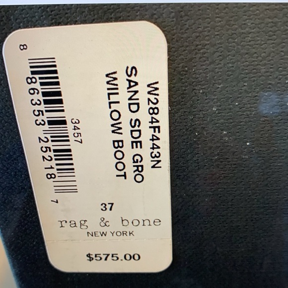 Rag & Bone Willow Ankle Booties with Block Heel, size 7, NWT - Picture 14 of 16